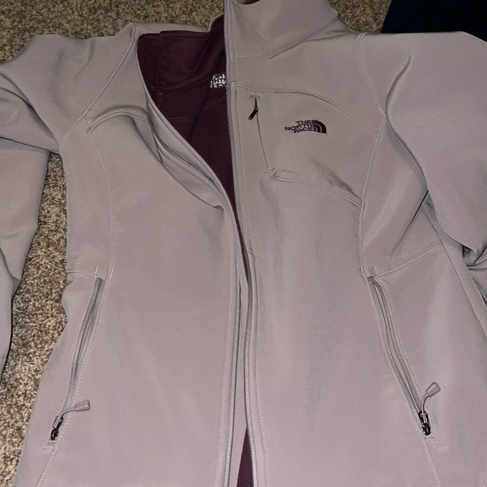 Light purple north face coat